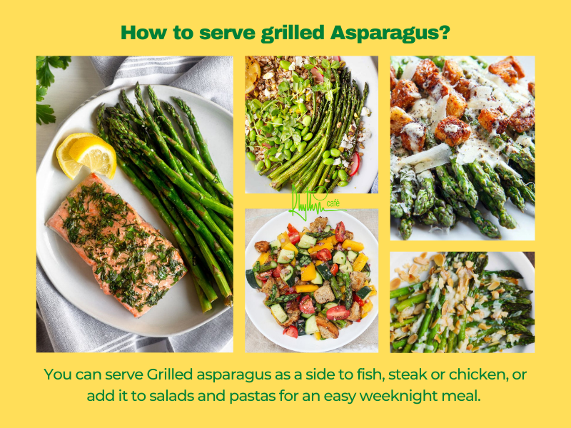 How to serve grilled asparagus?