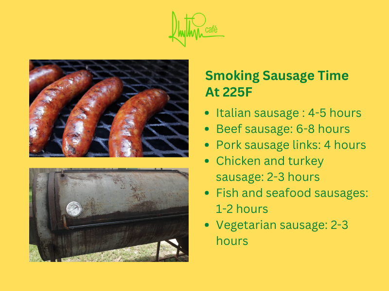 how long to smoke sausage at 225