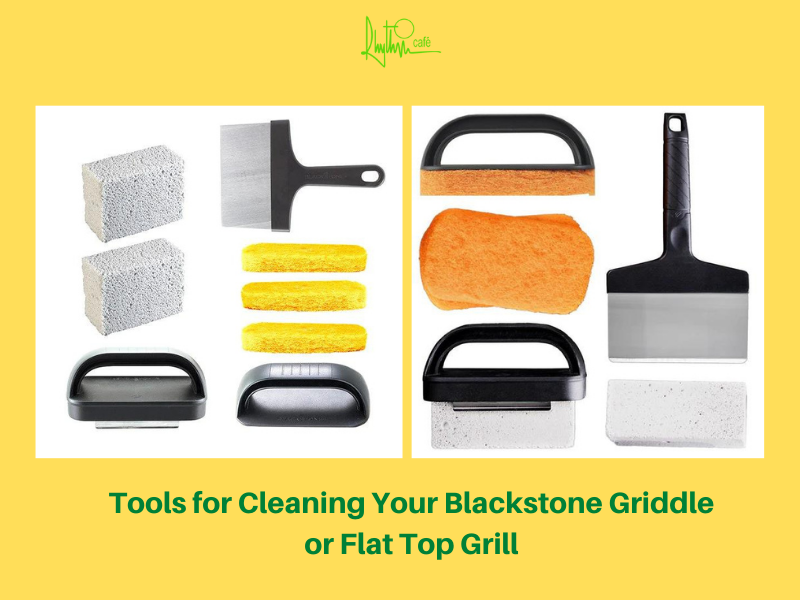 Tools clean a Blackstone griddle